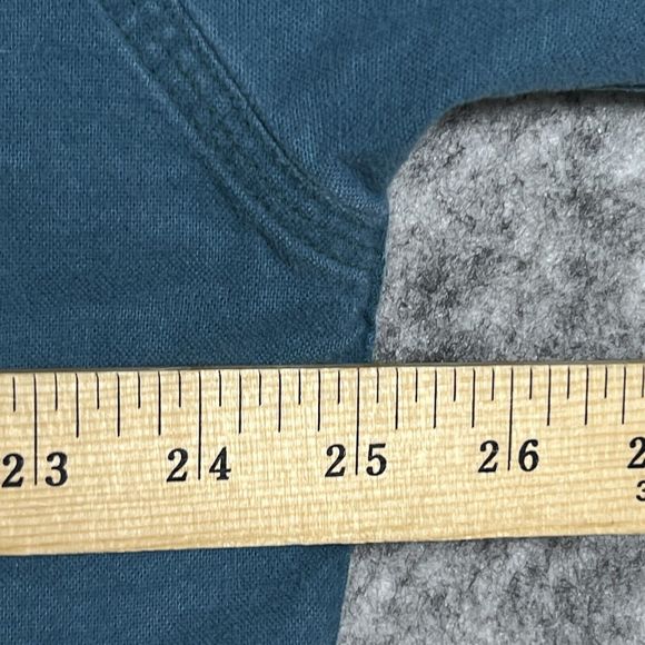 Woolrich CHAMOIS Flannel Shirt Men’s L Blue Work Chore Broken In Button Down - Picture 5 of 14